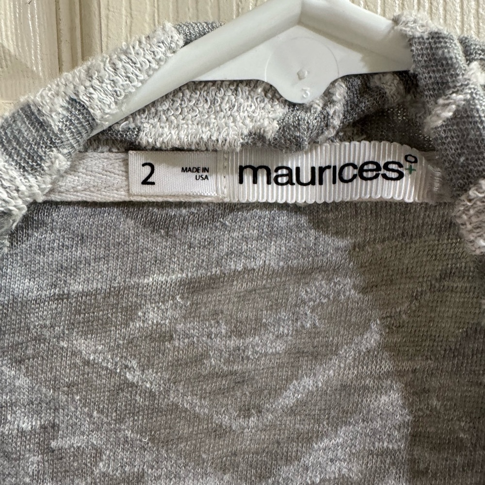 Maurices Gray Aztec Pattern Cardigan - Picture 3 of 4